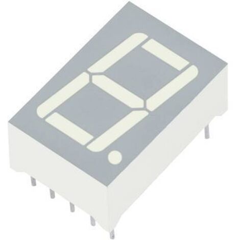Kingbright Afficheur 7 segments jaune 14.2 mm 1.95 V Nombre de chiffres: 1 SC56-11SYKWA V373891