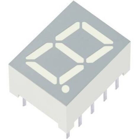 Kingbright Afficheur 7 segments jaune 9.9 mm 1.95 V Nombre de chiffres: 1 SC39-11SYKWA V373101