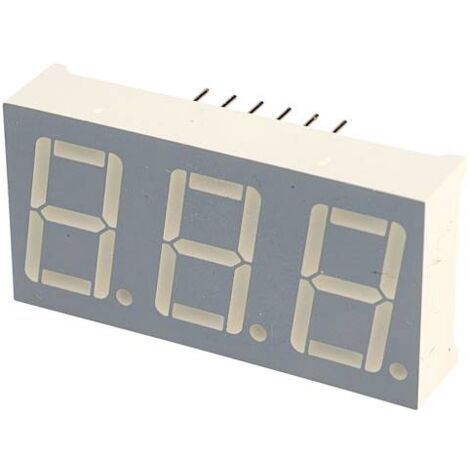 Kingbright Afficheur 7 segments rouge 2 V BA56-12EWA C660232