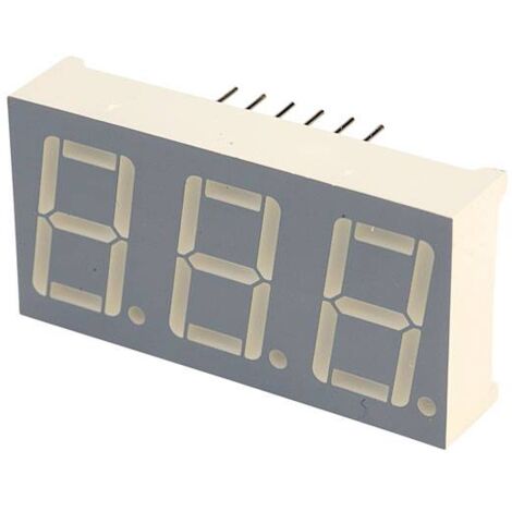Kingbright Afficheur 7 segments vert 2.2 V BA56-12GWA C660242