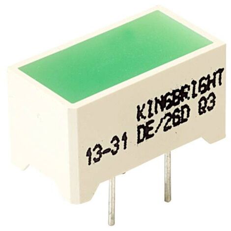 Kingbright DE/2GD Bargraphe à LED x2 vert (L x l x H) 14 x 7.5 x 8 mm C666132