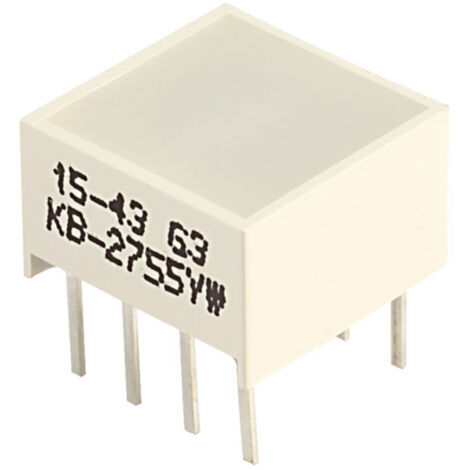 Kingbright KB-2755YW LED-Bargraph 4fach Gelb  (L x B x H) 9.94 x 9.94 x 6.12 mm