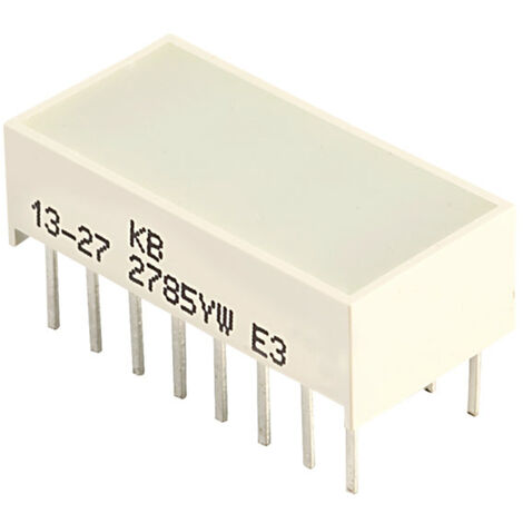 Kingbright KB-2785YW LED-Bargraph 8fach Gelb  (L x B x H) 20.04 x 9.94 x 6.12 mm