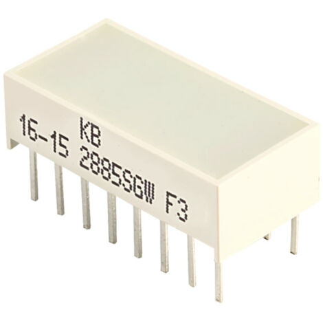 Kingbright KB-2885SGW Bargraphe à LED x8 vert (L x l x H) 20.04 x 9.94 x 6.12 mm