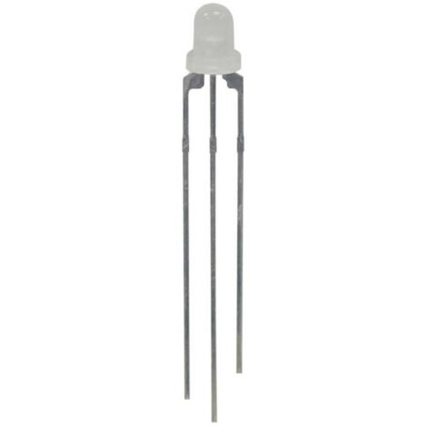 Kingbright L-115VGYW LED multicolore vert, jaune rond 3 mm 30 mcd, 24 mcd 60 ° 24 mA 2.2 V, 2.1 V A203112