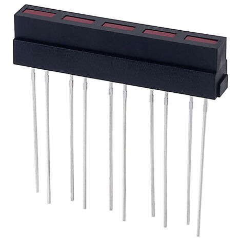 Kingbright L-133CB/5IDT LED-Bargraph 5fach Rot  (L x B x H) 35 x 6.1 x 8.6 mm