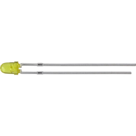 Kingbright L-7104YD LED bedrahtet  Gelb Rund 3 mm 15 mcd 40 ° 20 mA 2.1 V