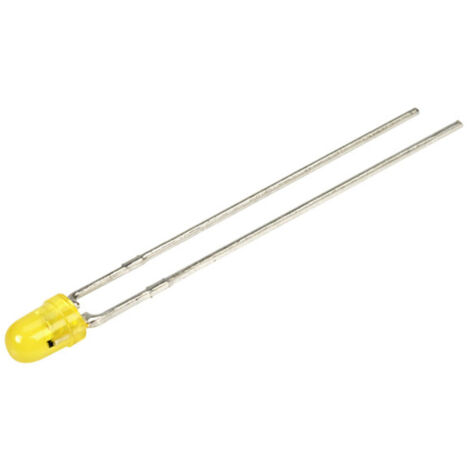Kingbright LED jaune rond 3 mm 15 mcd 40 ° 17.5 mA 6 V