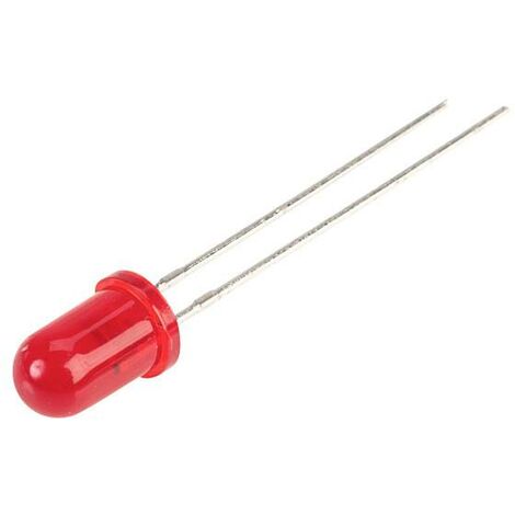 Kingbright LED rouge rond 5 mm 30 mcd 30 ° 13 mA 5 V C666992