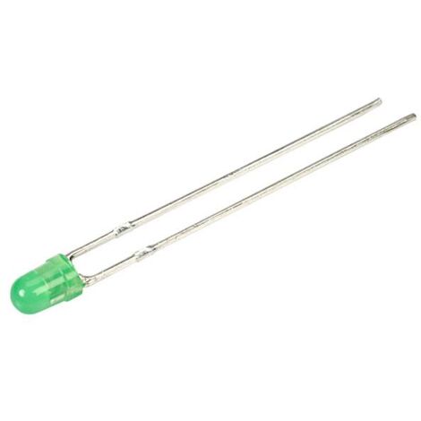 Kingbright LED vert rond 3 mm 2 mcd 40 ° 25 mA 1.9 V C664102