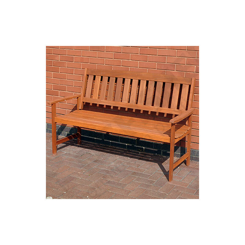 3 Person 149cm Wide Traditional Wooden Garden Bench Seat