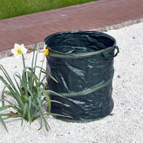 Kingfisher Spring Pop Up Garden Tidy Leaf Waste Refuse Grass Cuttings Bag Bucket