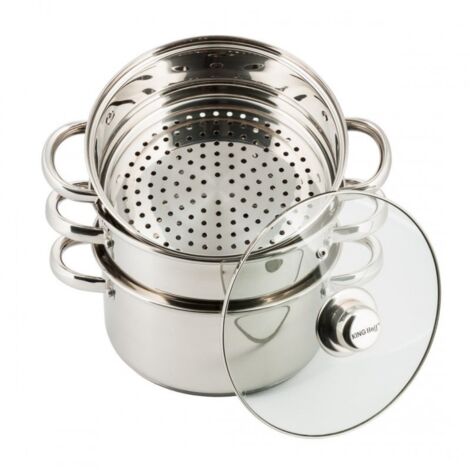 KINGHOFF DAMPFTOPF 4-TEILIG 22cm KH-3328