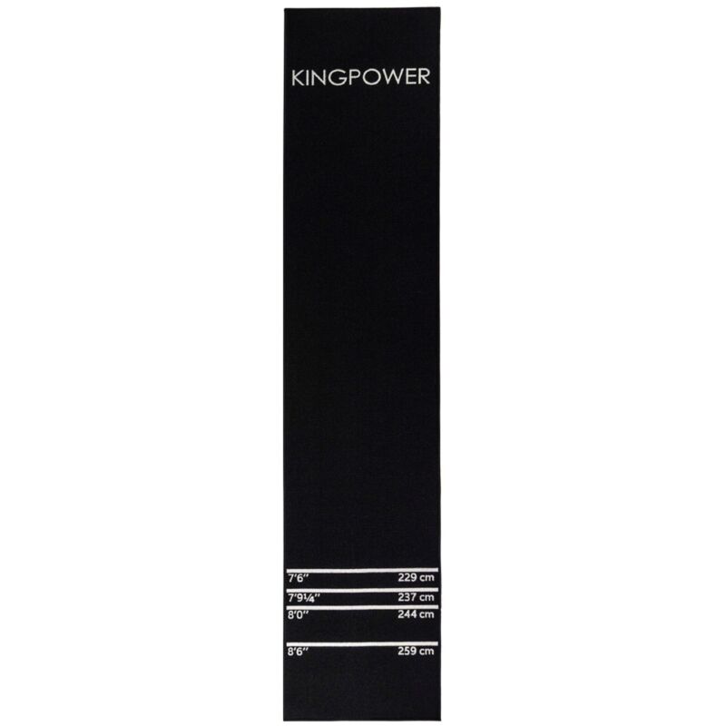 Dart 290 x 60 cm Tapis de Fléchettes Tournoi Fléchettes Paillet de Fléchettes Noir - Kingpower