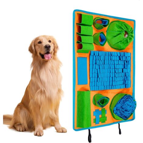 Kingsaid Snuffle Mat for Dogs Interactive Feeding Game for Boredom and Mental Stimulation Dog Feeding Mat Encourages Natural Foraging Skills and Slow Eating