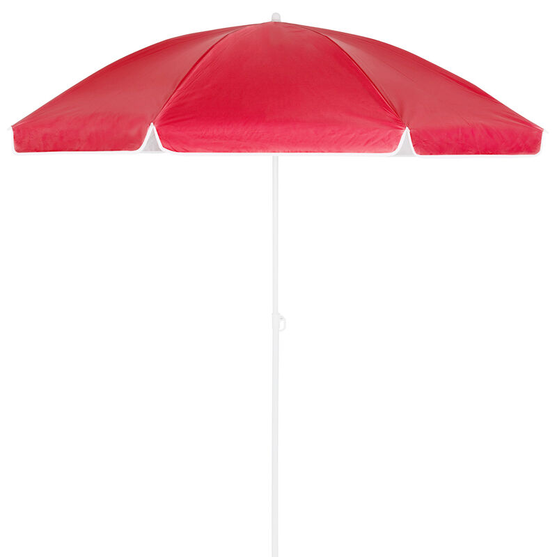 Kingsleeve Beach Sun Parasol Outdoor Garden 180 + 200cm Umbrella Tilt Sun Shade rot - 180cm (de)