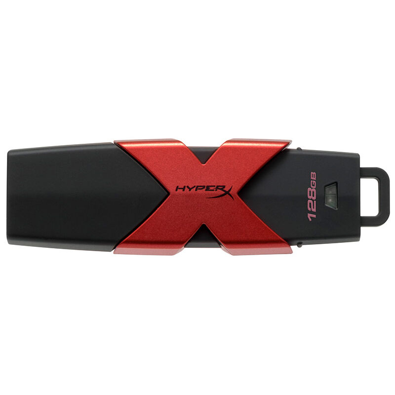 

Kingston HyperX HXS3 USB3.1 U Disk 128GB USB3.1 Unidad flash USB portatil hasta 350MB / s Velocidad de lectura Amplia compatibilidad, Negro y rojo,