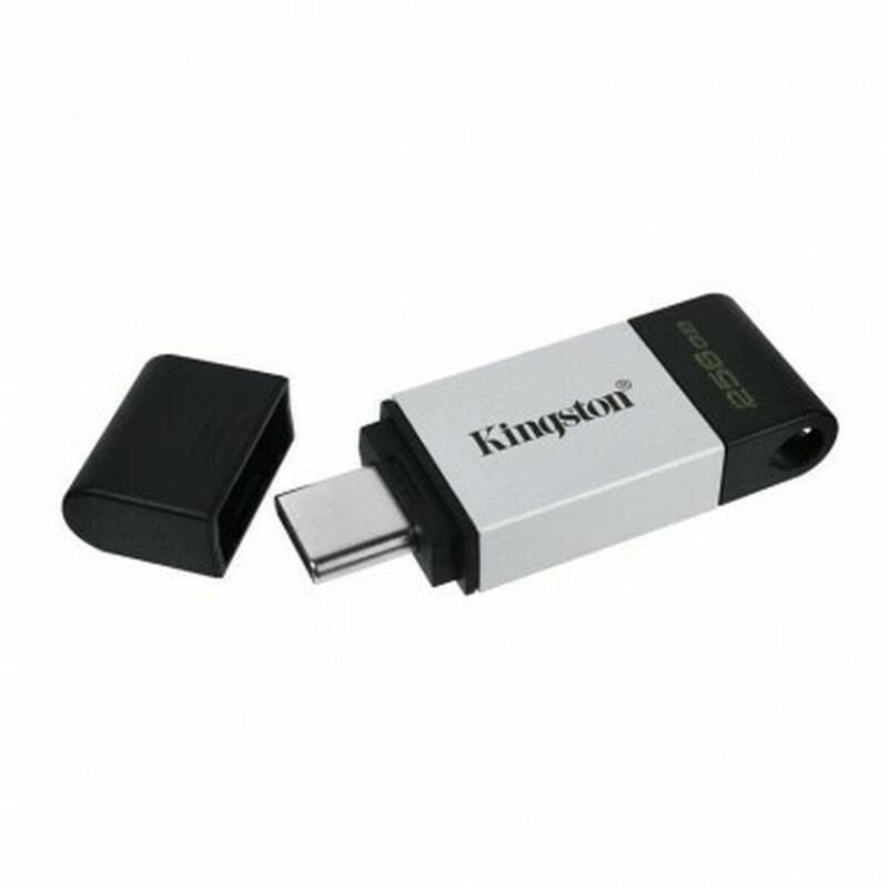 

Kingston Memoria USB Kingston DataTraveler DT80 Tipo C Negro Plata Memoria USB 256 GB