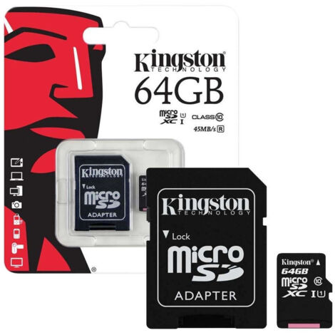 Kingston Micro Sd 64gb Microsd Class 10 Sdhc Memory Card Smartphone