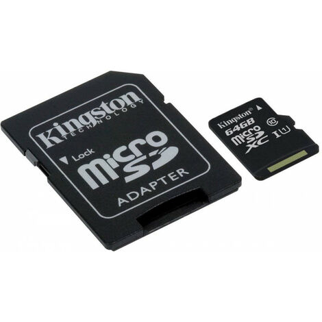 KINGSTON MicroSD 64Go CL10 Kingston Canvas Select UHS-I SDCS/64GB (SDCS/64GB)