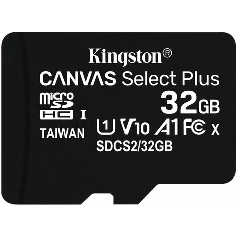 KINGSTON SDCS2/32GBSP - MicroSDHC-Speicherkarte 32GB, Canvas Select Plus (SDCS2/32GBSP)