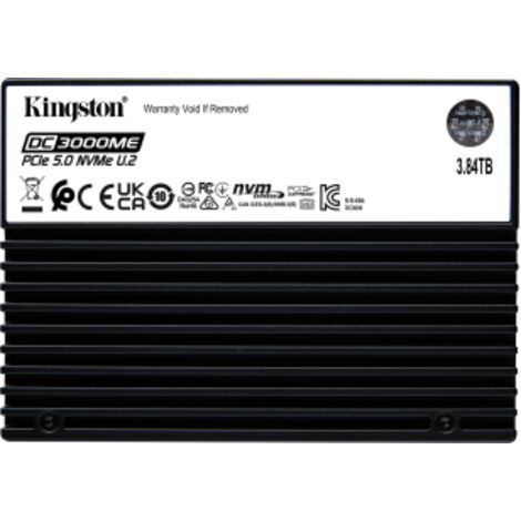 Kingston Technology 3,84TB DC3000ME U.2 PCIe 5.0 NVMe TCG Opal SSD para empresas