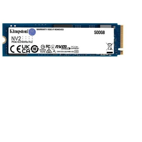KINGSTON TECHNOLOGY Disque dur - SSD NV2 - 500Go interne - M.2 2280 PCIe 4.0 NVMe - Bleu