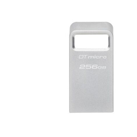Kingston  USB 3.2-Flash-Laufwerk  DataTraveler micro  256 GB  USB 3.2  Silber