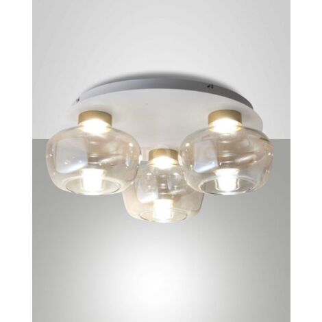 KINO PLAFONIERA COGNC 3 LUCI A LED 3000K - 36W - 3900 lm DIMMERABILE