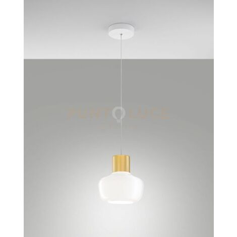 KINO SOSPENSIONE BIANCA A LED 3000K - 12W - 1300 lm DIMMERABILE