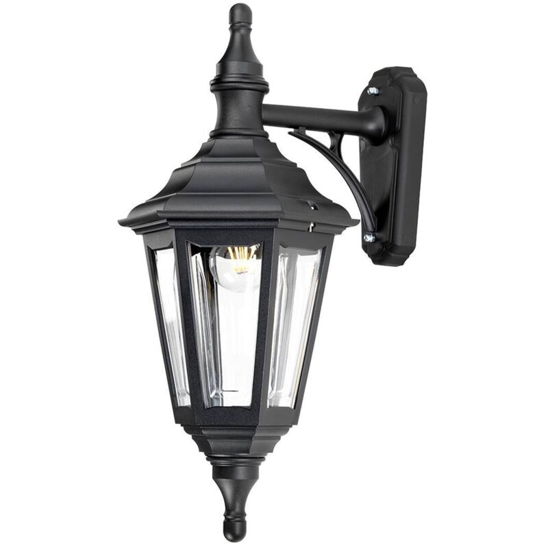 Elstead - Kinsale - 1 Licht Außenwandlaterne Licht Schwarz Ip44, E27