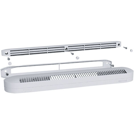 Kintech – Kit entrée d'air acoustique mini ESEA CEA – Affaiblissement 37-39 dB – Débit 15-30 m³/h – Dimensions 305x36x35mm – Finition blanc RAL9016