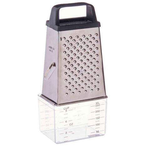 KINVARA rallador acero inoxidable &43 deposito medidor , Rallador acero inoxidable &43 deposito medidorMarca:KinvaraRallador de 4 caras inoxidable,con asa de polipropileno para