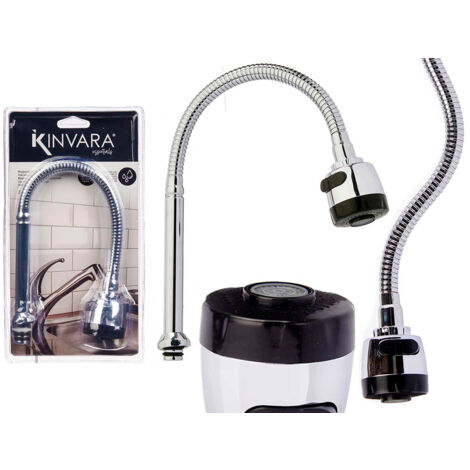 KINVARA regulador difusor manguera grifo extensible , Regulador difusor manguera grifo extensible Manguera grifo extensible fregadero 5 x 14 x 21,5 cm EAN: 8430852823892 -M