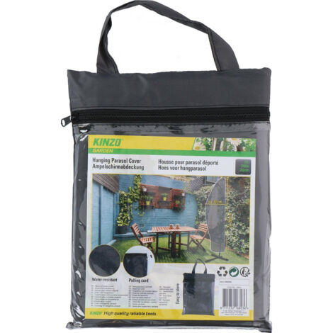 Kinzo - Copertura protettiva per ombrellone da giardino 265x70 cm (Antracite)