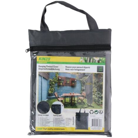 Kinzo - Funda protectora para sombrilla de jard铆n 265x70 cm (Antracita)