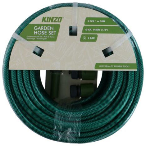 Kinzo Gartenschlauch-Set 5-teilig 30 m Länge