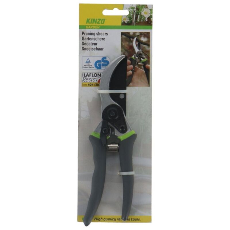 Sécateur Kinzo 21 cm Gris/Vert