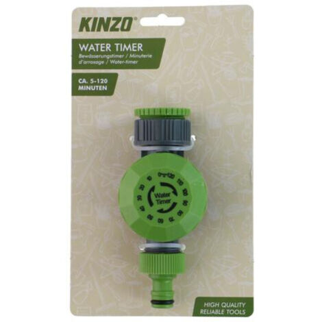 Kinzo Wasserzeitschaltuhr 5-120 Min präzise Gartenbewässerung