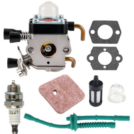 KinZon Carburateur C1Q-S97 avec kit de Conduite de Carburant Filtre à air pour SSTIHL FS38 FS45 FS55 KM55 FS75 Coupe-Herbe Mangeur de Mauvaises Herbes