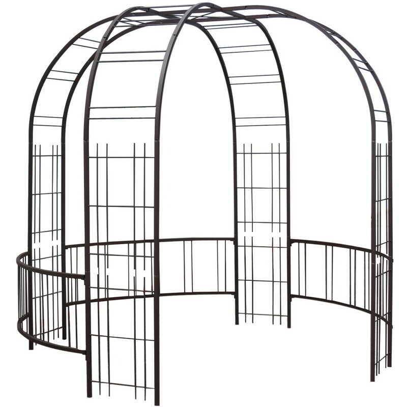 Louis Moulin - Kiosque premium tube CAR25 fer vieilli - 265x250 cm - Acier époxy