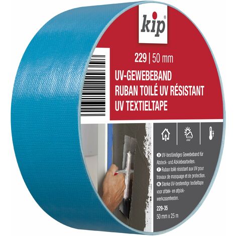 kip 222358 nastro di tessuto 229 – 35, 50 mm x 25 m, Blu