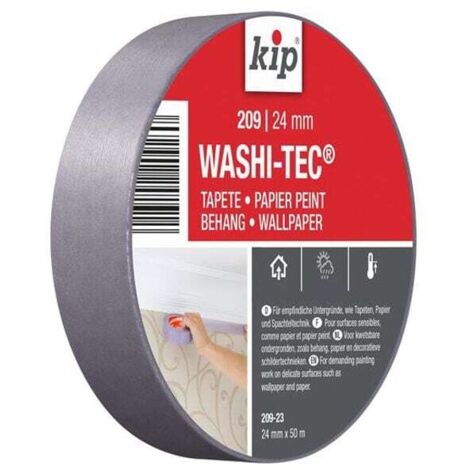 KIP 223499 209 Premium Low Tack WASHI-TEC Masking Tape 24mm x 50m KIP223499