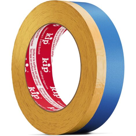 Kip 367 Multi-Tape - 2 in 1 Washi-Tec e nastro in tessuto per mascherare, proteggere e intonacare 30 mm/20 mm x 25 m  Nastro adesivo e nastro per intonacatura murale, acrilico, mastice, pittura e