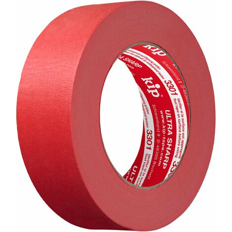 kip MASKING-TEC - Nastro crespo ultra affilato, 36 mm x 50 m, nastro adesivo per interni ed esterni, bordi colorati perfetti, forza adesiva equilibrata