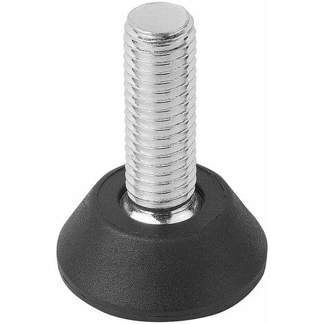 KIPP - Bedienteile  Normelemente 4708X020.20 K0674 Piedino Regolabile, M08X20