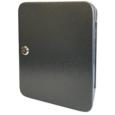 kippen 10001NA - Armadietto Portachiavi con 24 Ganci. Colore Antracite. Dimensioni: 250x75x200 mm