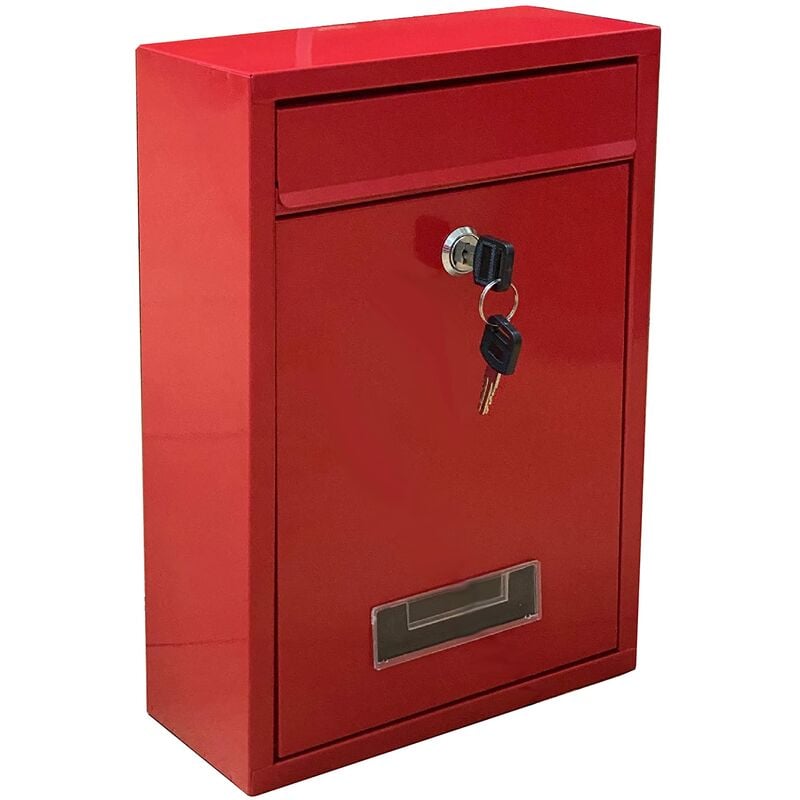 Image of 10005AR - Cassetta Postale Modello mail, Colore Rosso - Kippen
