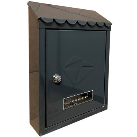 Kippen 10005BN - Cassetta Postale Modello IRON. Colore Nero - Dimensioni: 300x210x70mm.