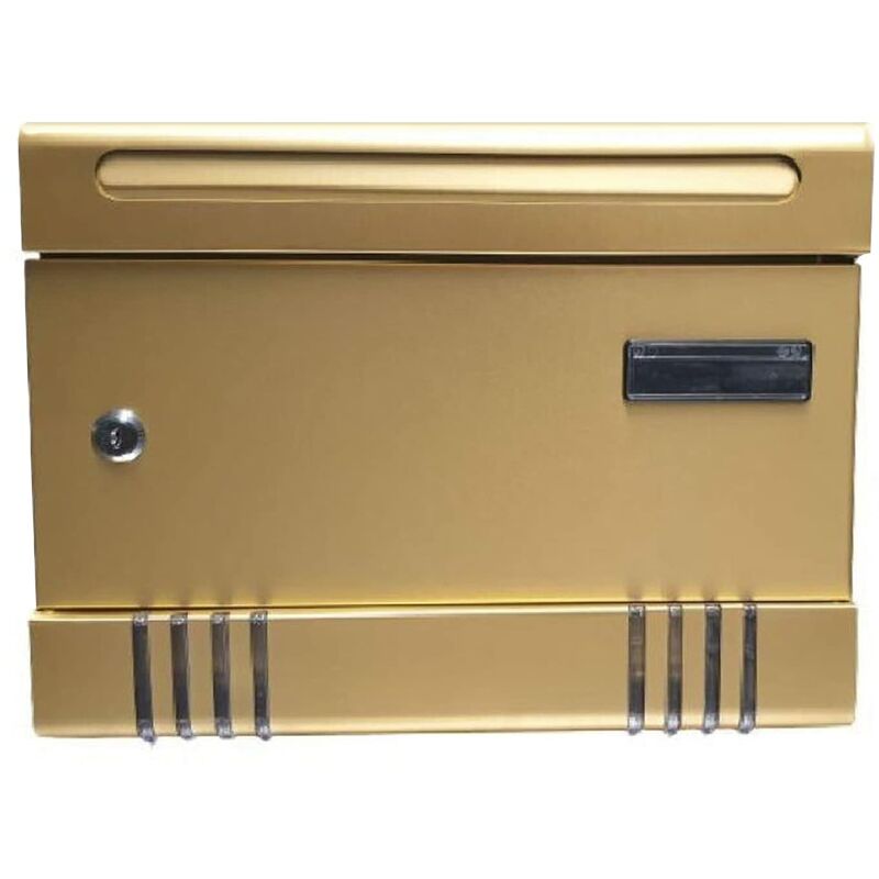 Image of 10005M - Cassetta Postale Modello secret, in Alluminio Anodizzato. Colore Bronzo, Dimensioni: 290x70x370 mm - Kippen